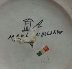 Gouda pottery trumpet vase