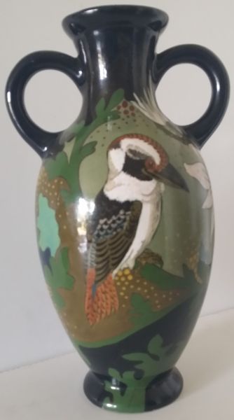 Dutch Art pottery Gouda Jackass