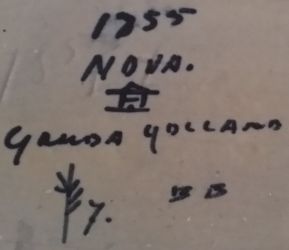 Gouda pottery decor Nova Jardiniere mark