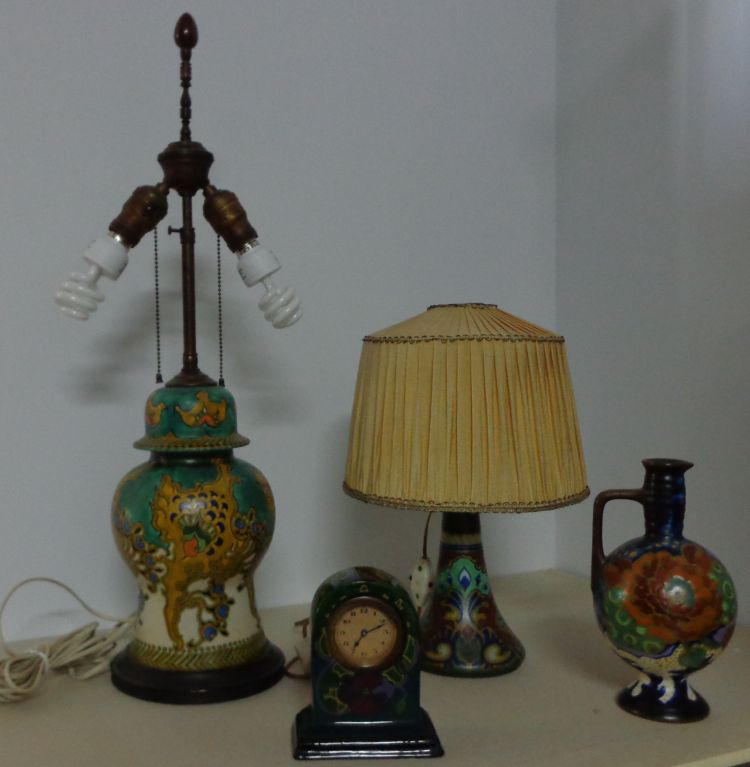 Gouda PZH pottery various items.