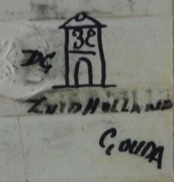 Oldest pottery mark from the PZH = Plateelfabriek Zuid Holland