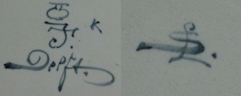 Porceleyne fles tile of Pieter Both mark