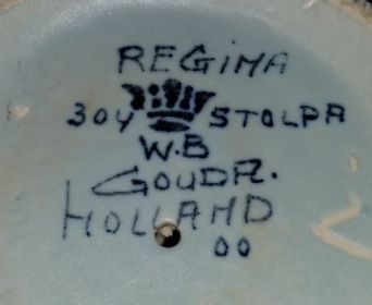 Regina pottery milkcan mark