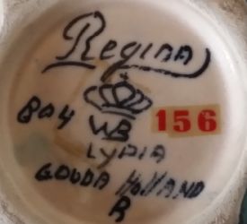 Regina pottery milkcan mark