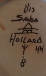 Gouda pottery decor Saba mark