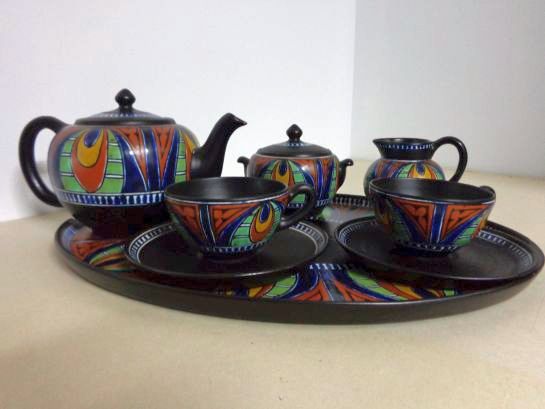 Gouda pottery teaset decor Dorian