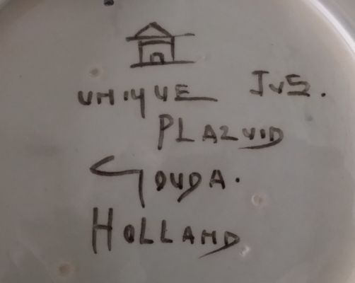 Gouda plate Kookaburra mark