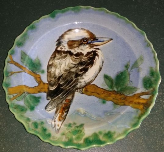 Gouda pottery plate Kookaburra