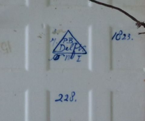 PBD pottery tile mark