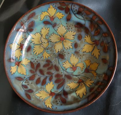 Gouda pottery flower plate